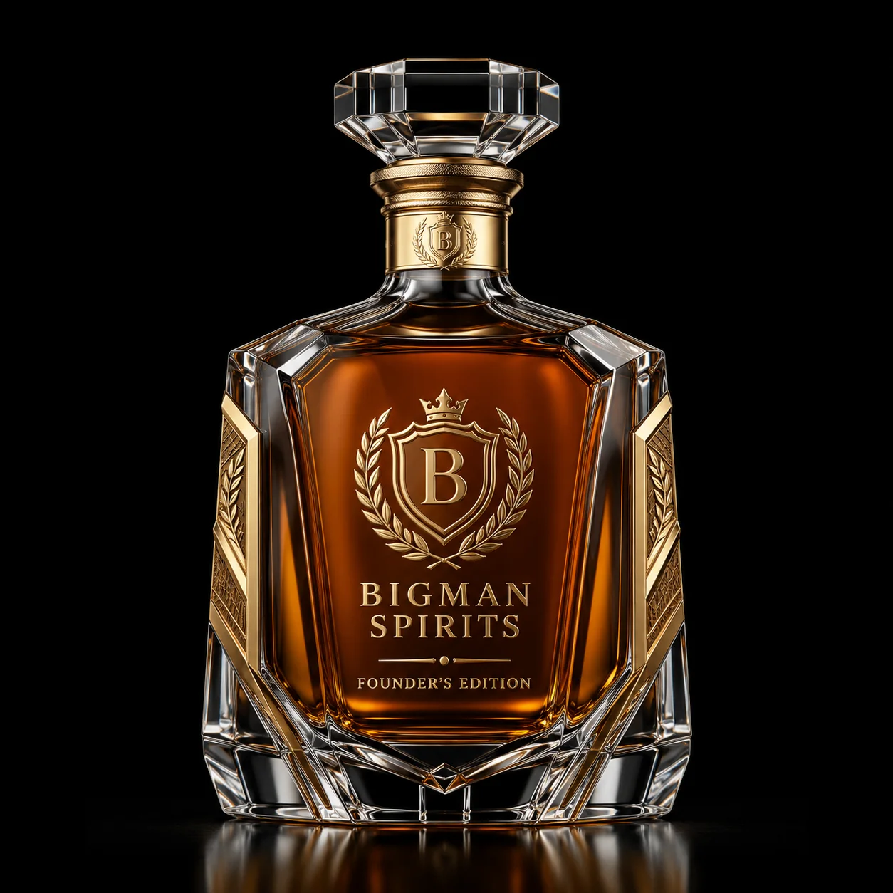 Founder Gold — chai thủy tinh cao cấp BIGMAN SPIRITS